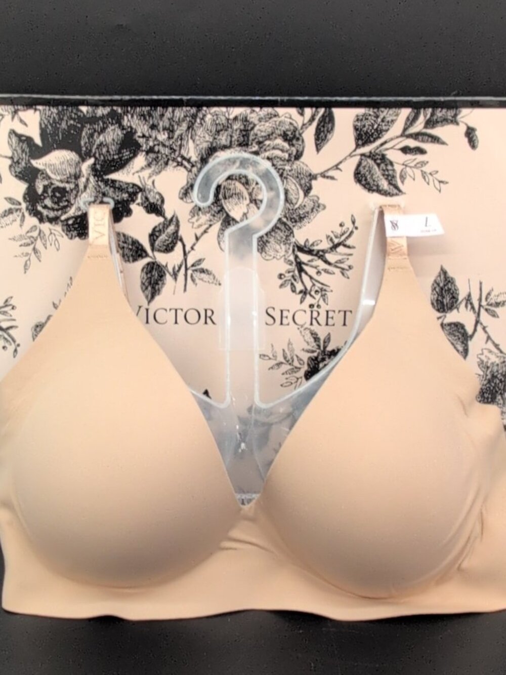 Victoria's Secret V Neckline Comfortable Push Up Padded Bra Large Praline